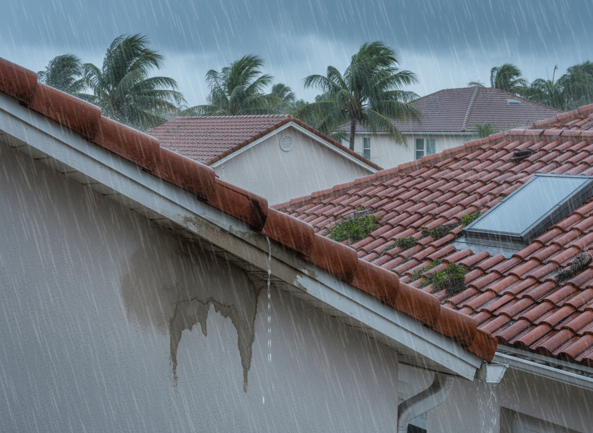 Common Causes of Roof Leaks During South Florida Rainy Season