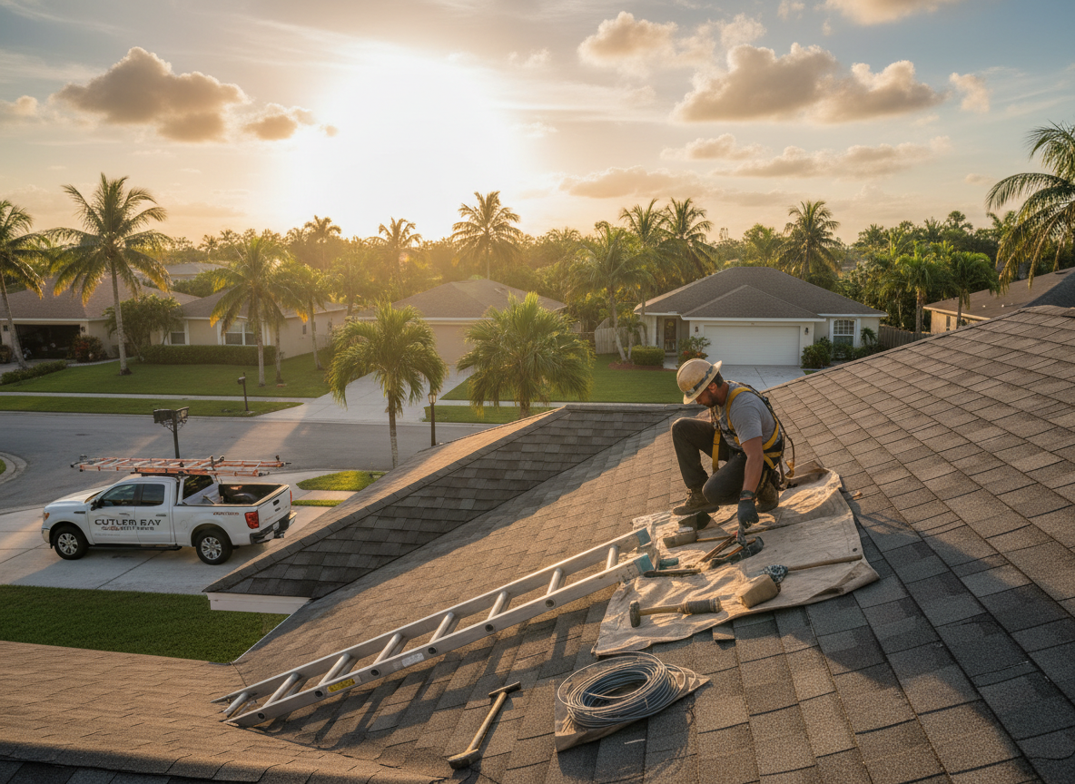 Roof repair in Cutler Bay